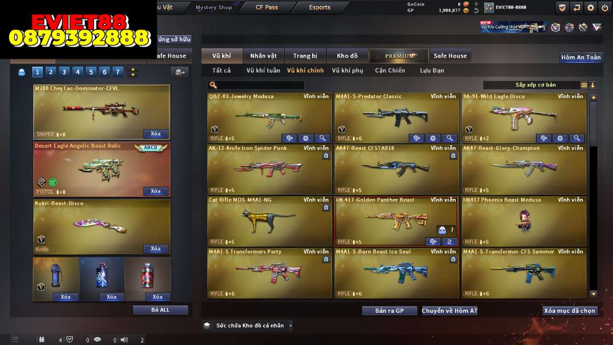 shop acc cf uy tin gia re
